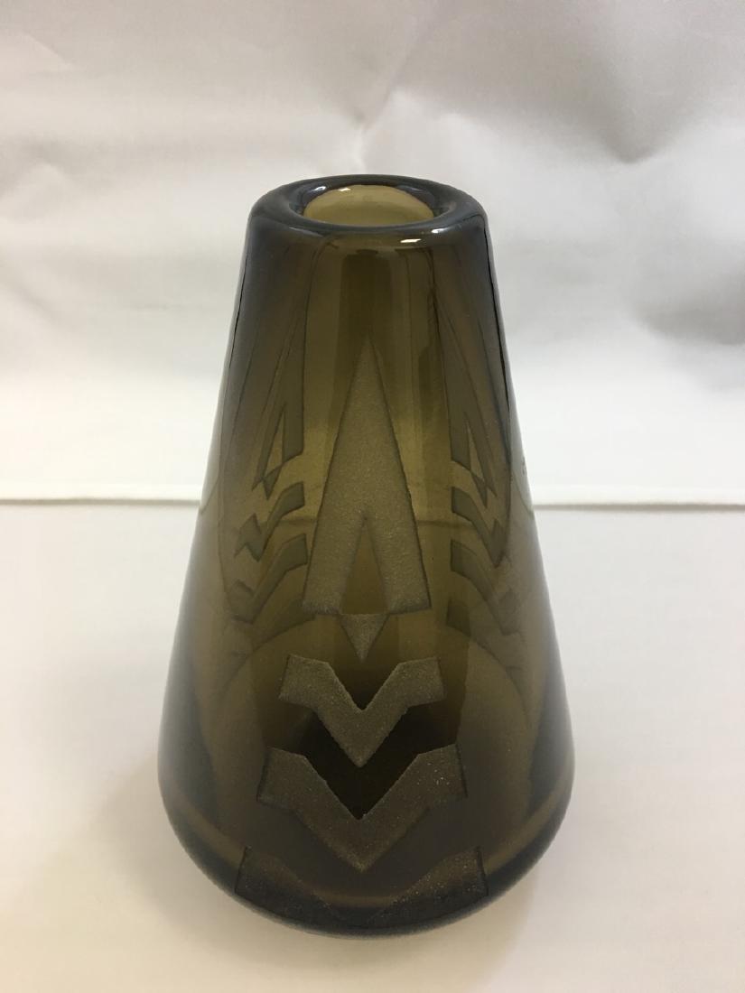 Art Deco French Vase, signed Nancy France: 7.5" tall, 4.5" wide
