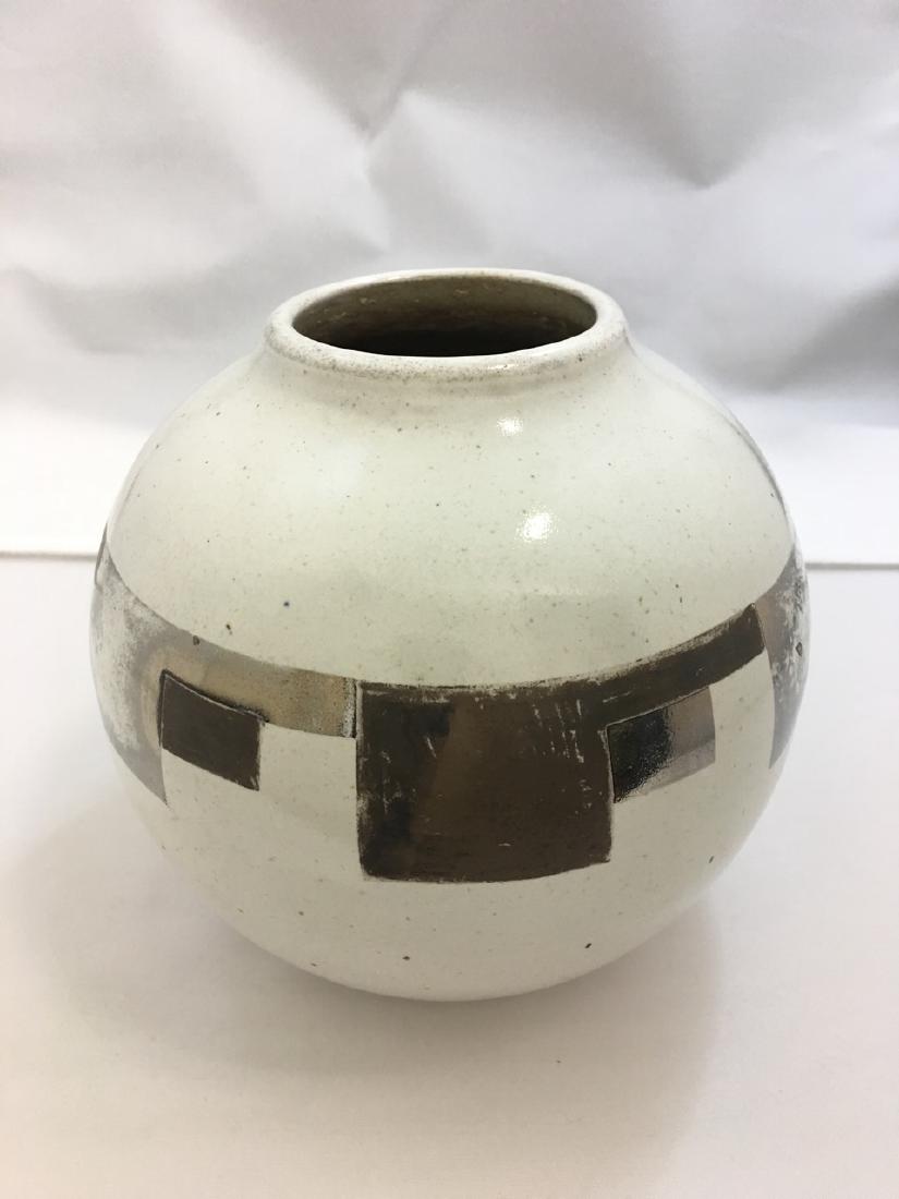 Jean Luce White Pottery Vase (1 of 4)
