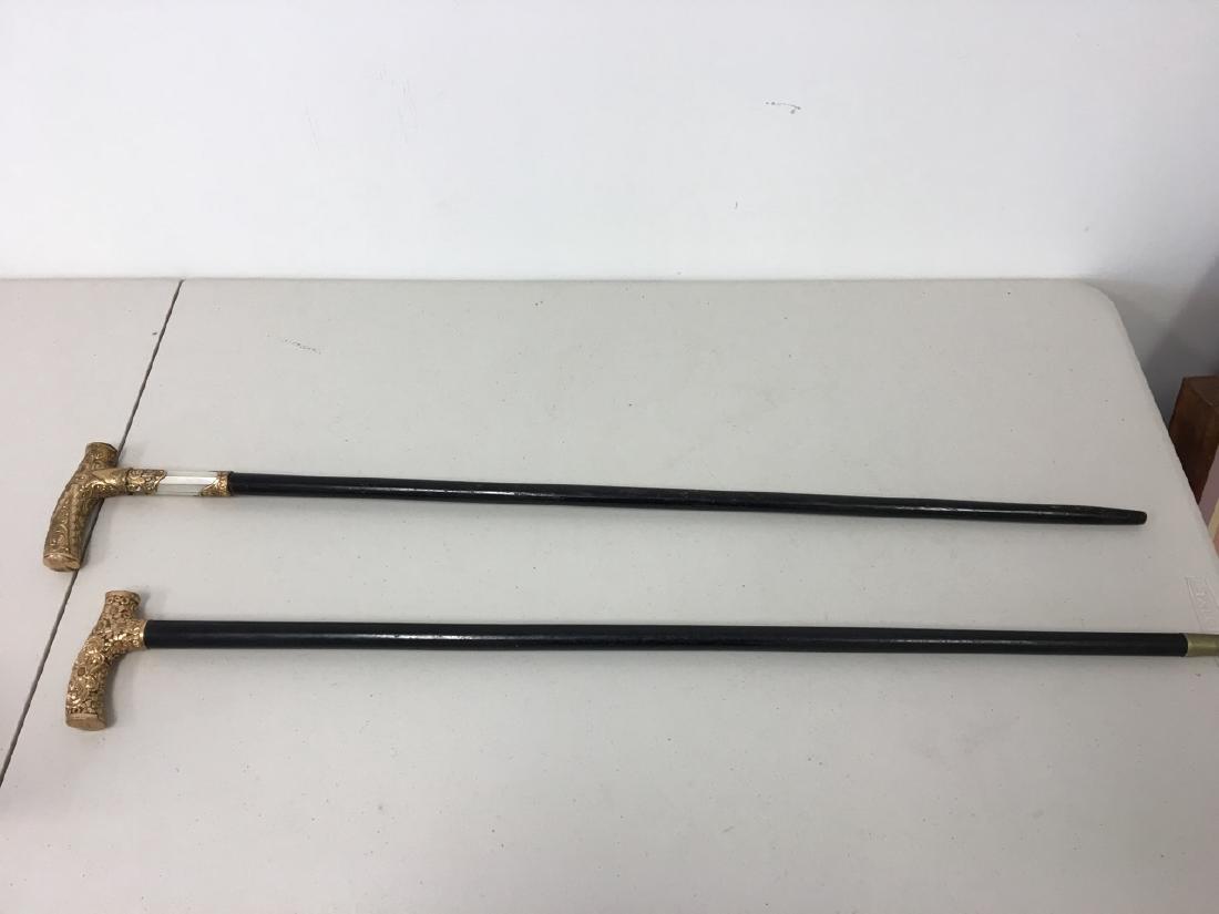 Two 19th-Century Canes with Gold Filled Handles (1 of 4)