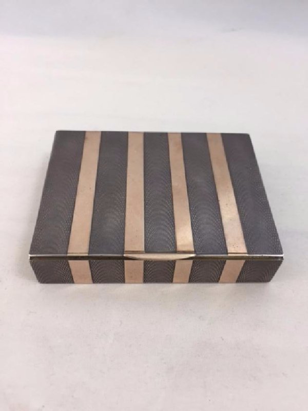 Cartier Sterling + 14k Rose Gold c. 1939 Compact (1 of 5)