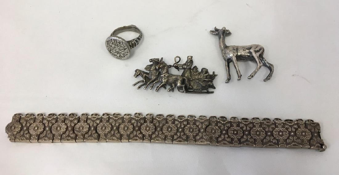 Interesting Lot of 4 Silver Item, Including Russian (1 of 10)