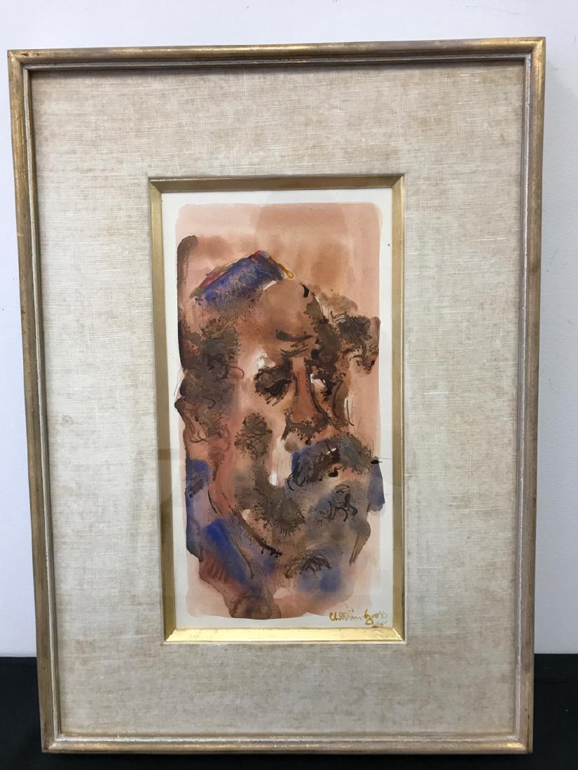 Chaim Gross Watercolor (1 of 3)