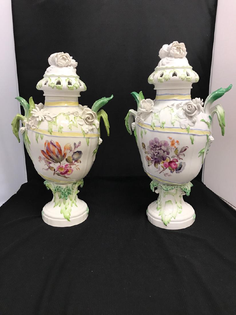 KPM Pair of Large Covered Vases (1 of 9)