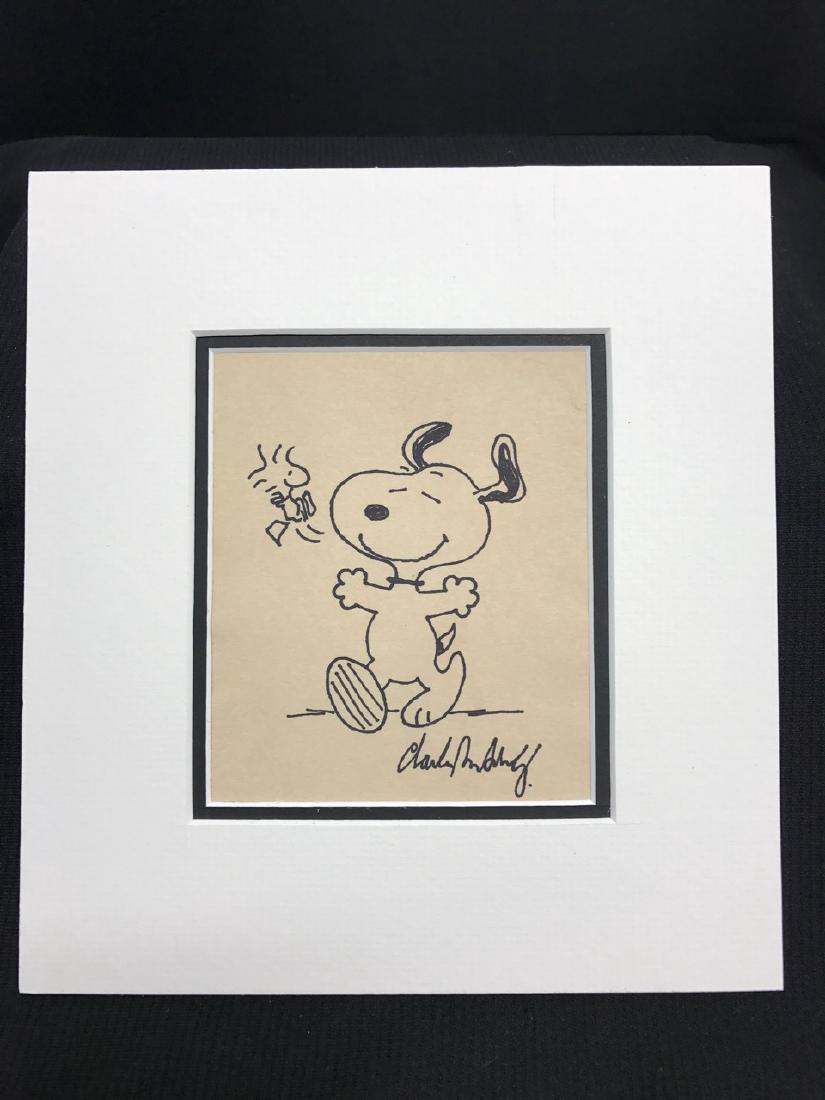 Charles Schulz Signed Drawing (1 of 3)