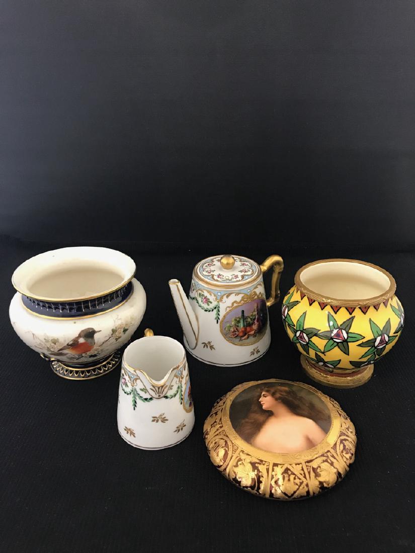 Five Assorted Porcelain Items Including Sevres (1 of 9)