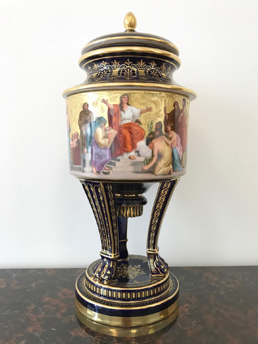 Large 19th Century Hand-Painted Royal Vienna Covered (1 of 10)