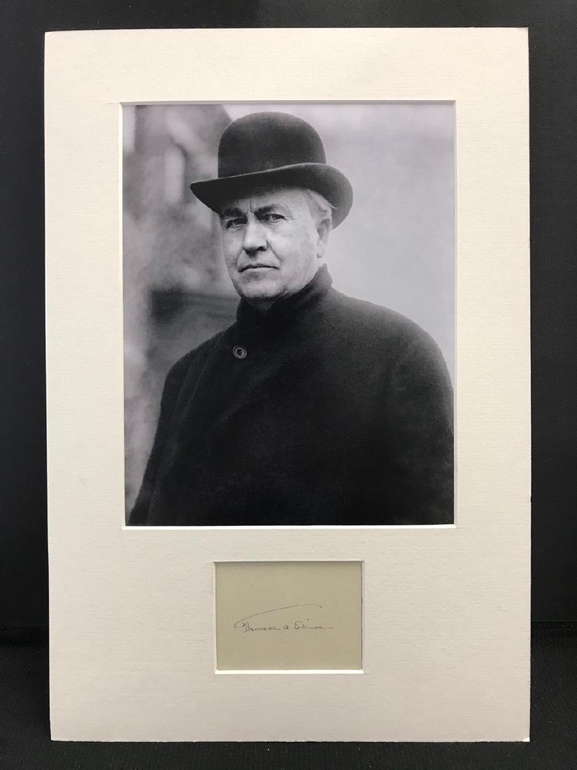 Thomas Edison Ink Signature (Attribution) (1 of 3)