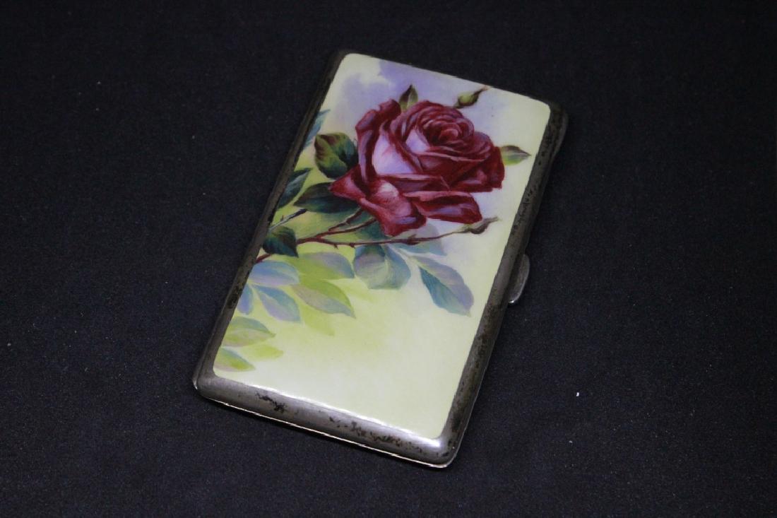 900 Silver And Enamel Box: 900 Silver And Enamel Box Dimensions: 3 1/4x1 3/4 From A Queens Home