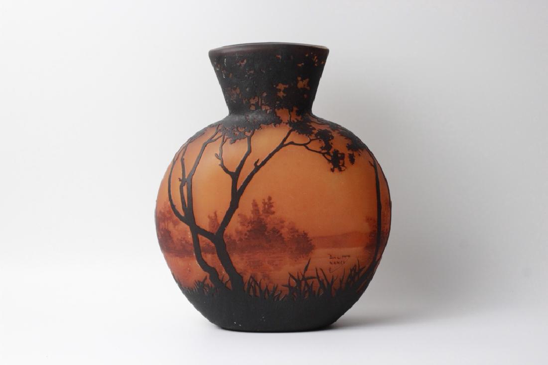 Large Daum Nancy Art Nouveau Scenic Vase (1 of 7)