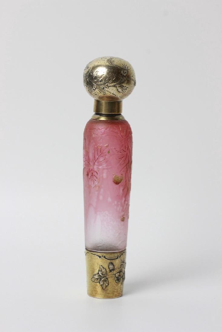 Daum Nancy Silver Mounted Perfume Bottle (1 of 6)