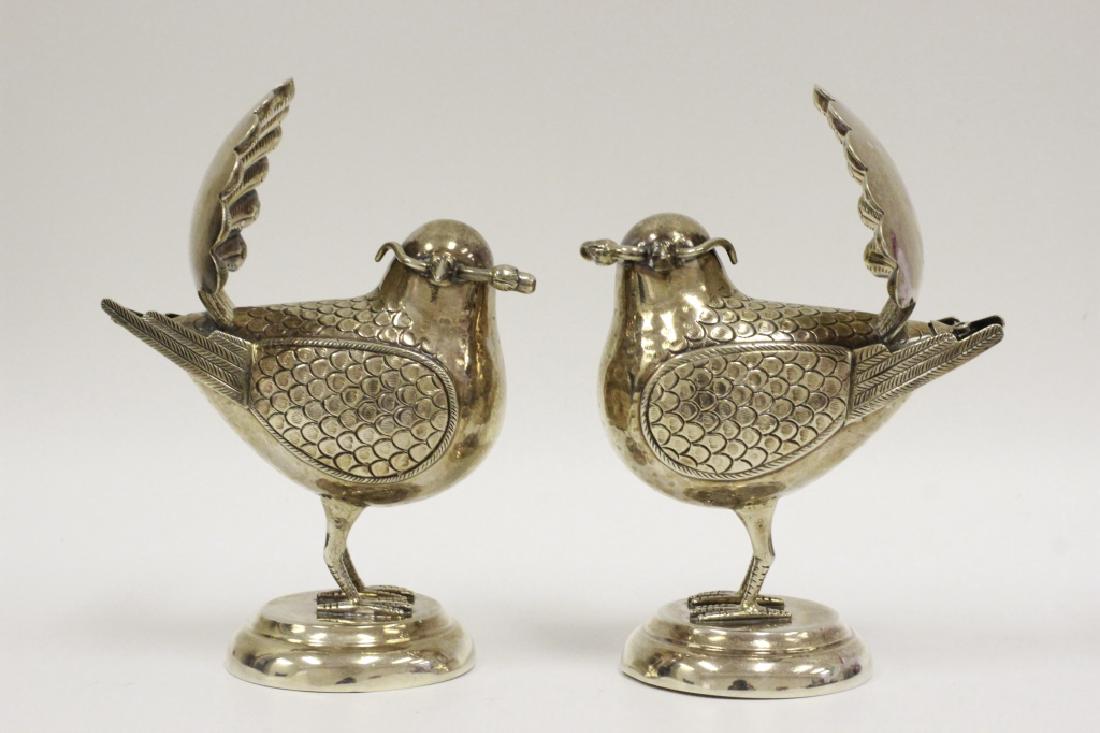 Heavy Pair Of 935 Silver Love Birds (1 of 6)