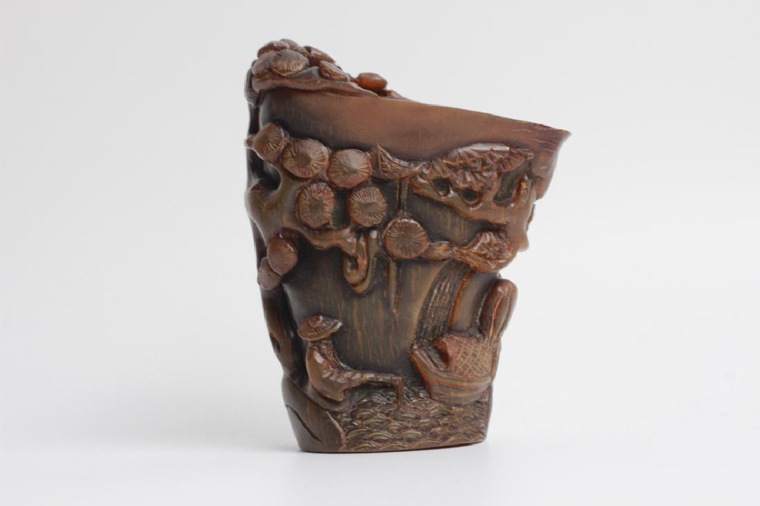 Chinese Horn Libation Cup (1 of 5)
