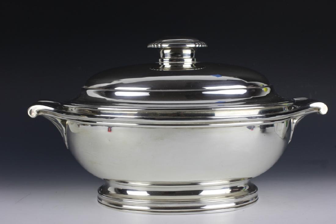 French Art Deco Sterling Silver Covered Tureen (1 of 7)