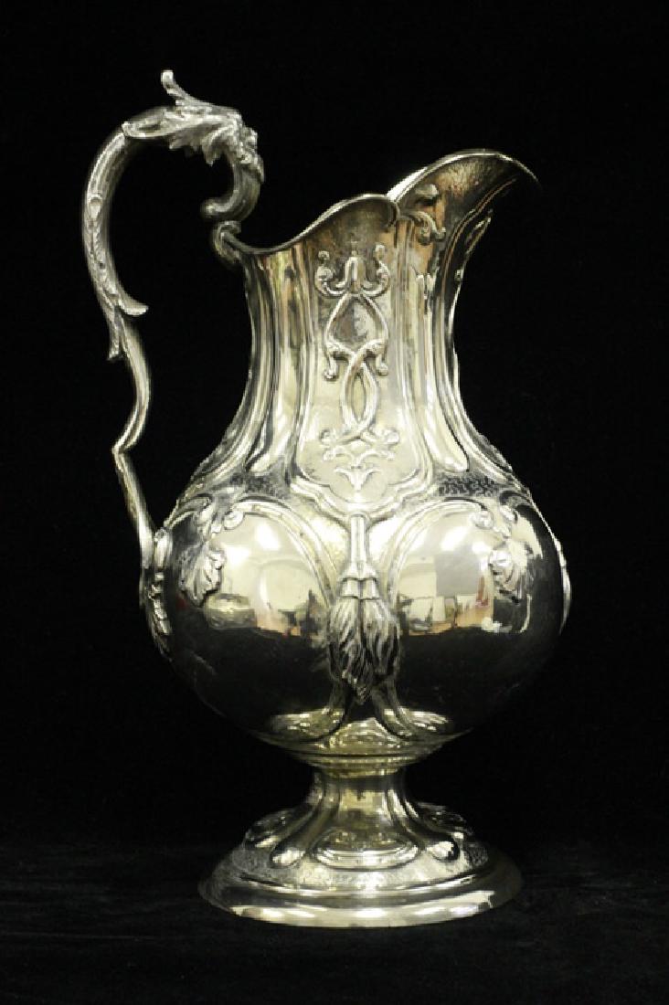 American 19thc Large Silver Pitcher Hallmarked (1 of 10)