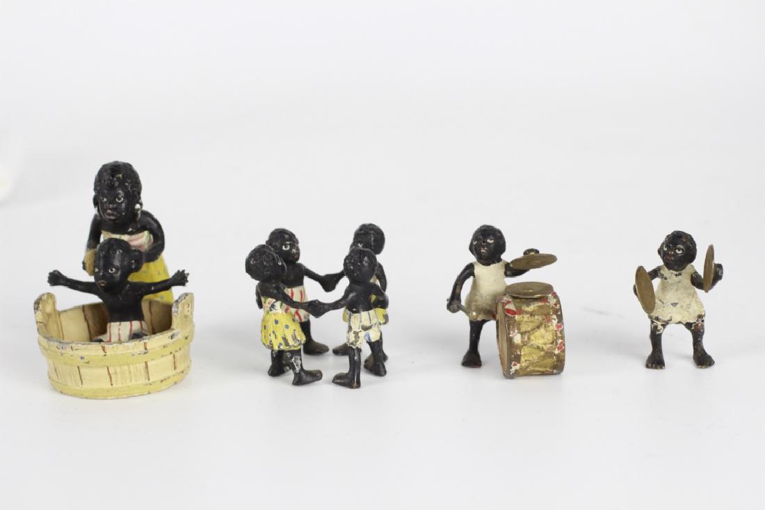 Rare Miniature African  American Vienna Bronzes (1 of 6)