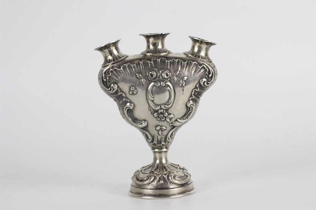 Unusual Sterling Silver Small Vase (1 of 9)