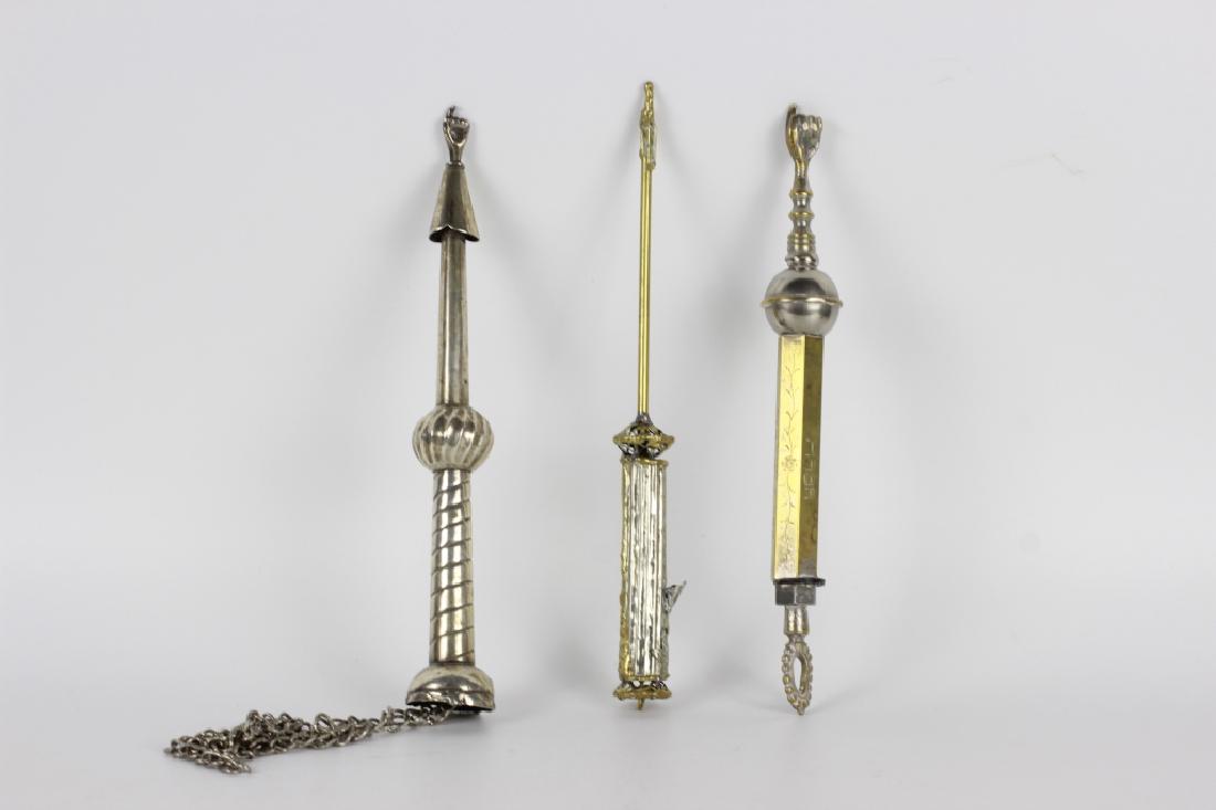 3 Silver & Brass Judaica Early Torah Pointers (1 of 10)