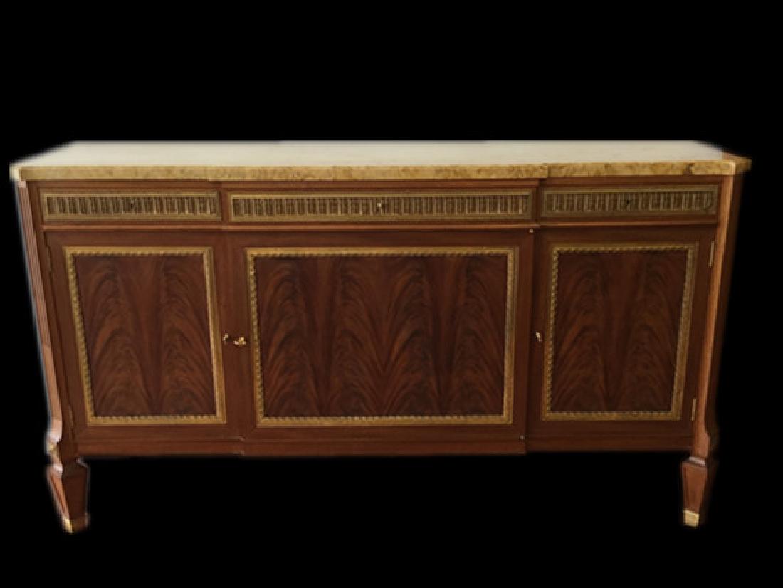 Art Deco Large Buffet Table With Marble Top (1 of 7)