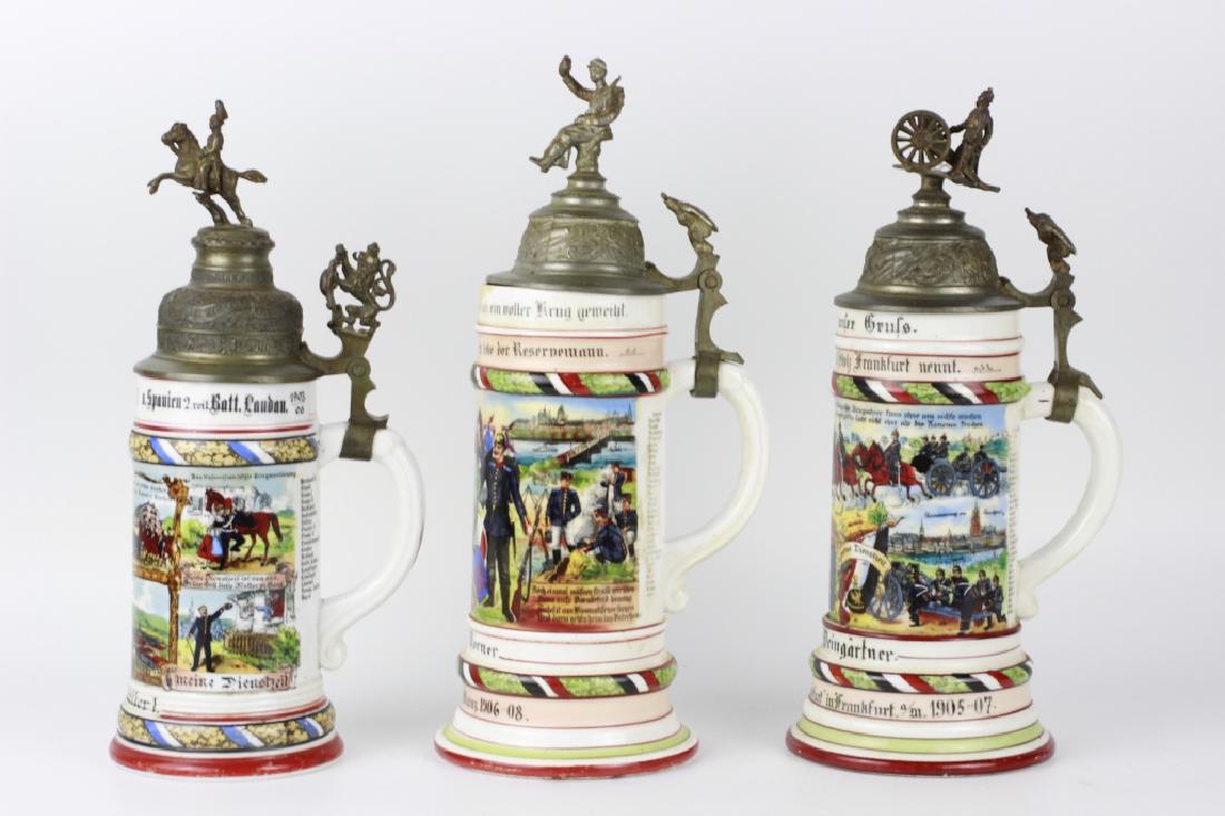 3 German Porcelain Tankards (1 of 18)