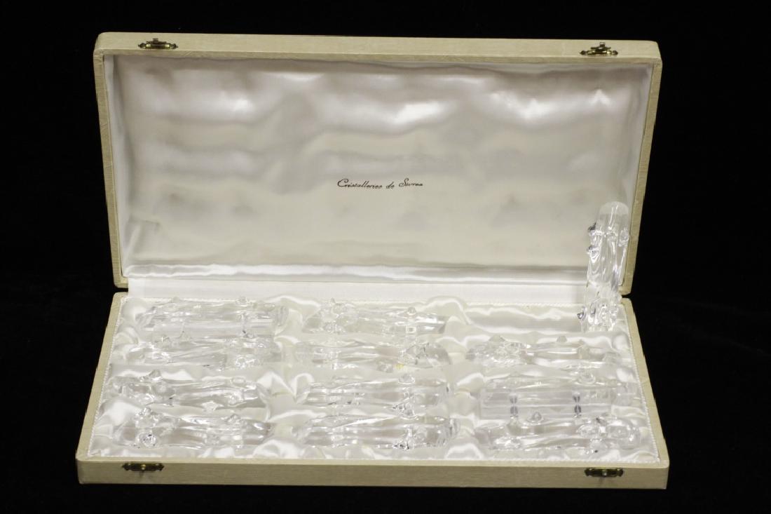 Cristallerie De Sevres Set Of Crystal Knife Rests (1 of 8)