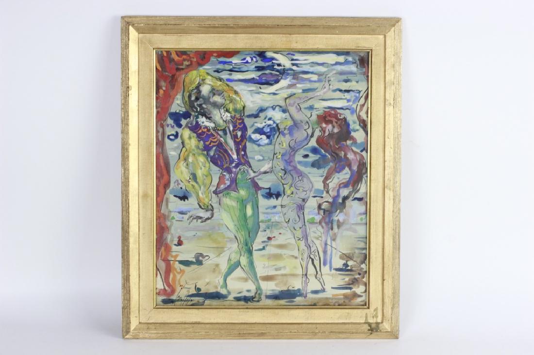 Leon Kelly,  American (1901-1982), Gouach & Ink (1 of 9)