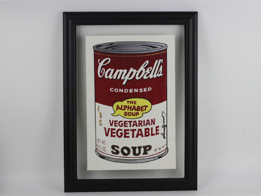 Campbell Soup Silkscreen Print, Signed Andy Warhol (1 of 8)