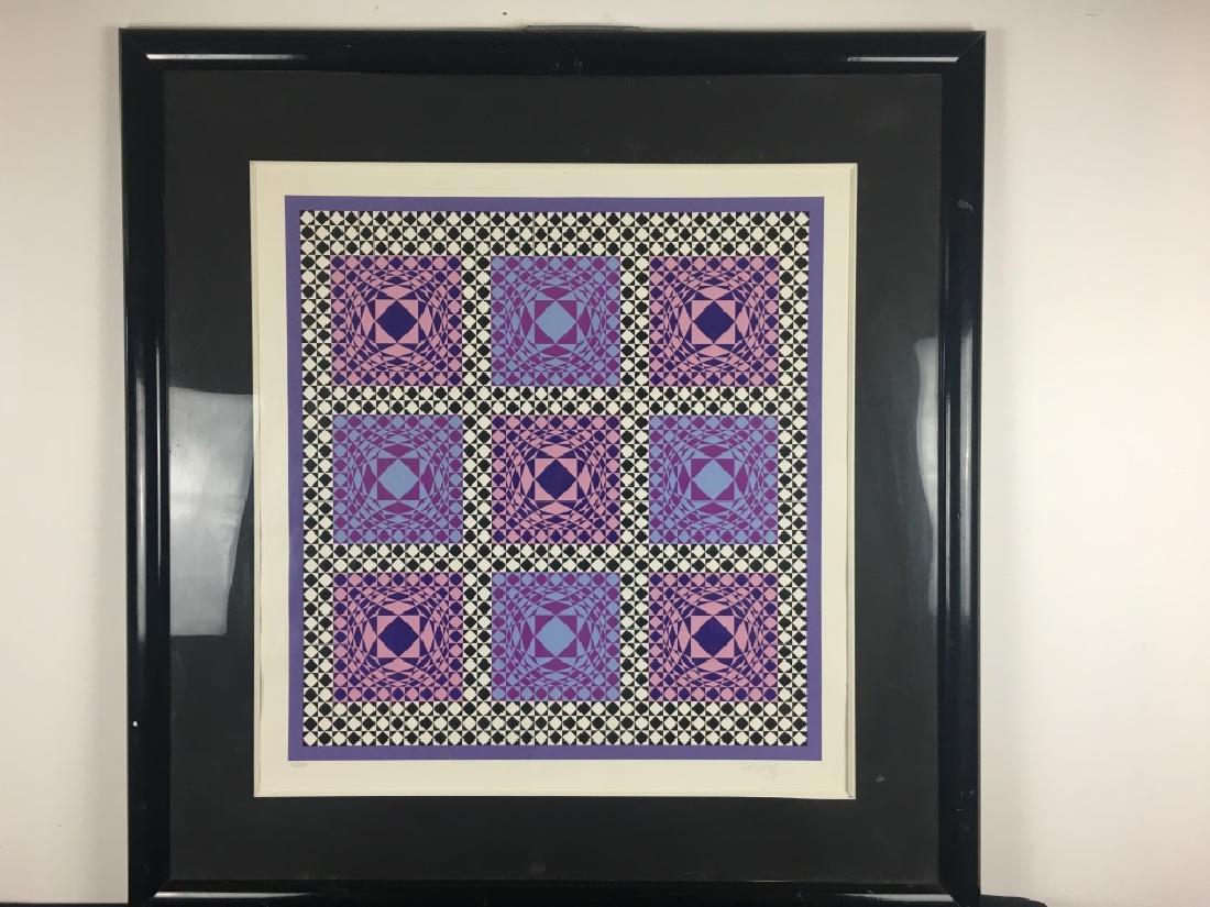 Signed Lithograph, Victor Vasarely, 36/250 (1 of 8)