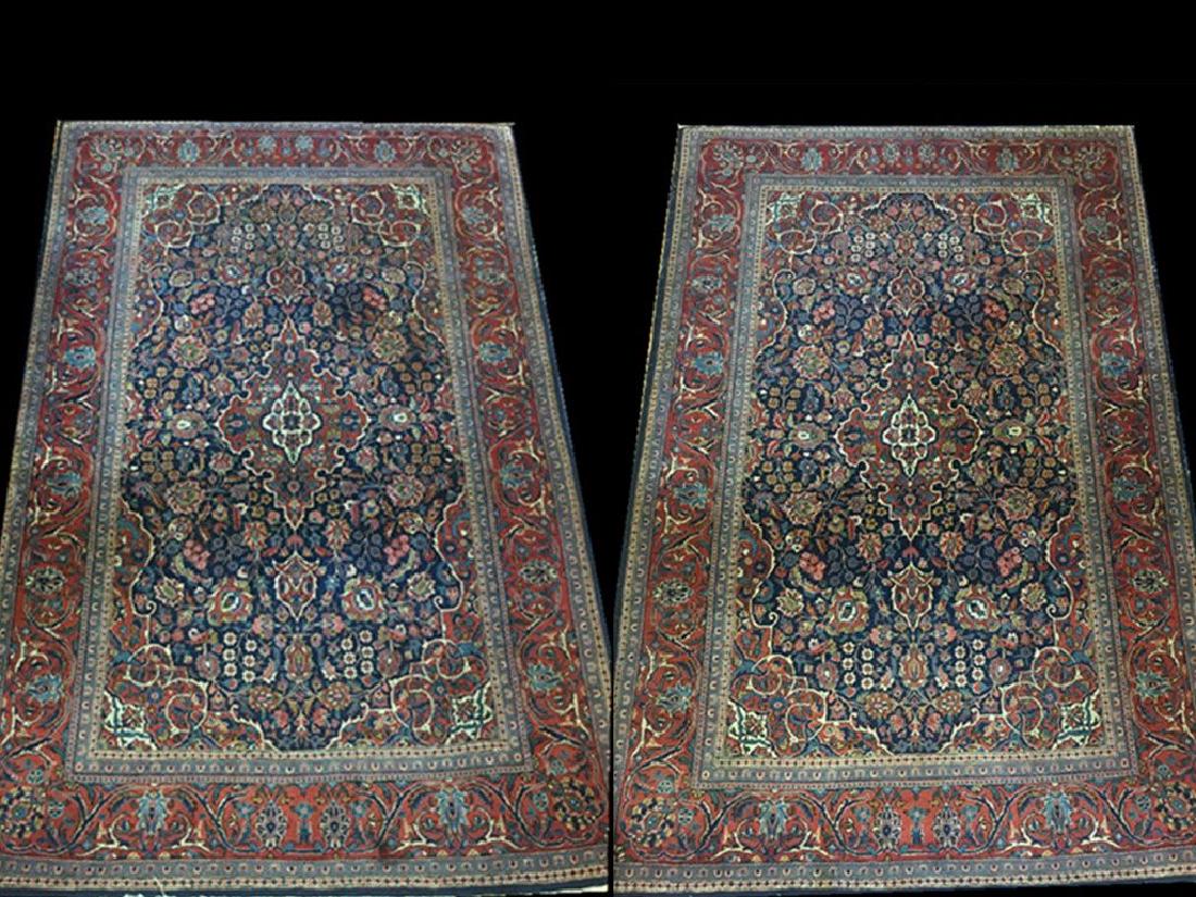 Pair of Semi- Antique Kashan Persian Rugs (1 of 8)