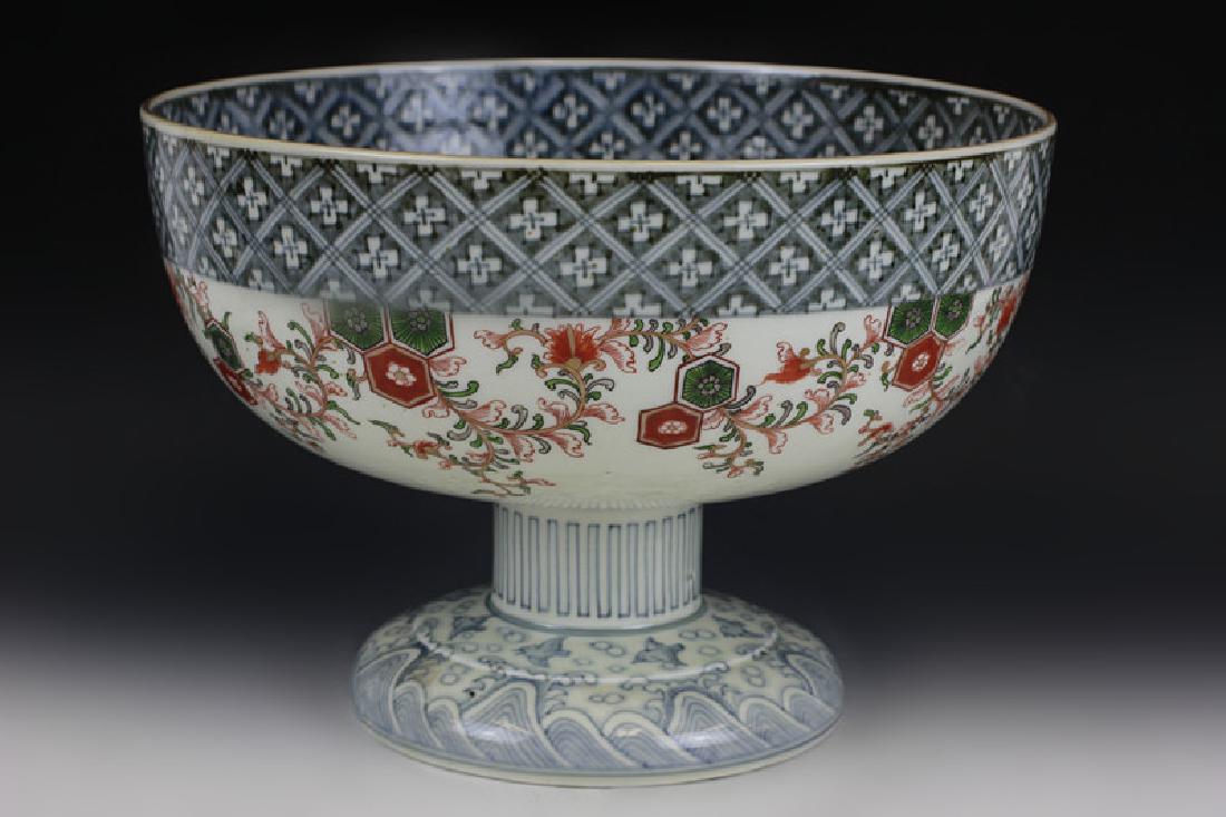 Japanese or Chinese Large Footed Bowl (1 of 11)