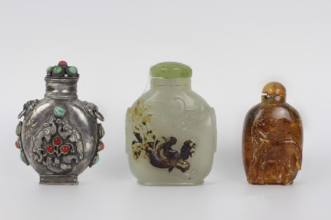 Set of 3 Chinese Snuff Boxes (1 of 10)