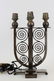 Edgar Brandt Art Deco Metal 4 Light Lamp - 7