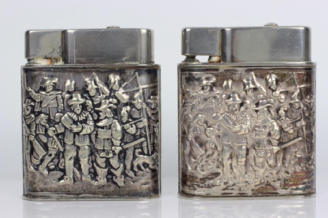 Pair of Dutch Silver Large Lighters (1 of 7)