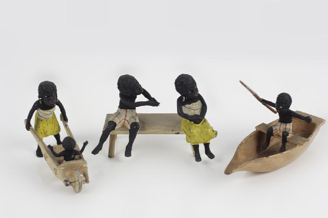 3 19thc Vienna Bronze Mini Blackamoor Figurines (1 of 10)