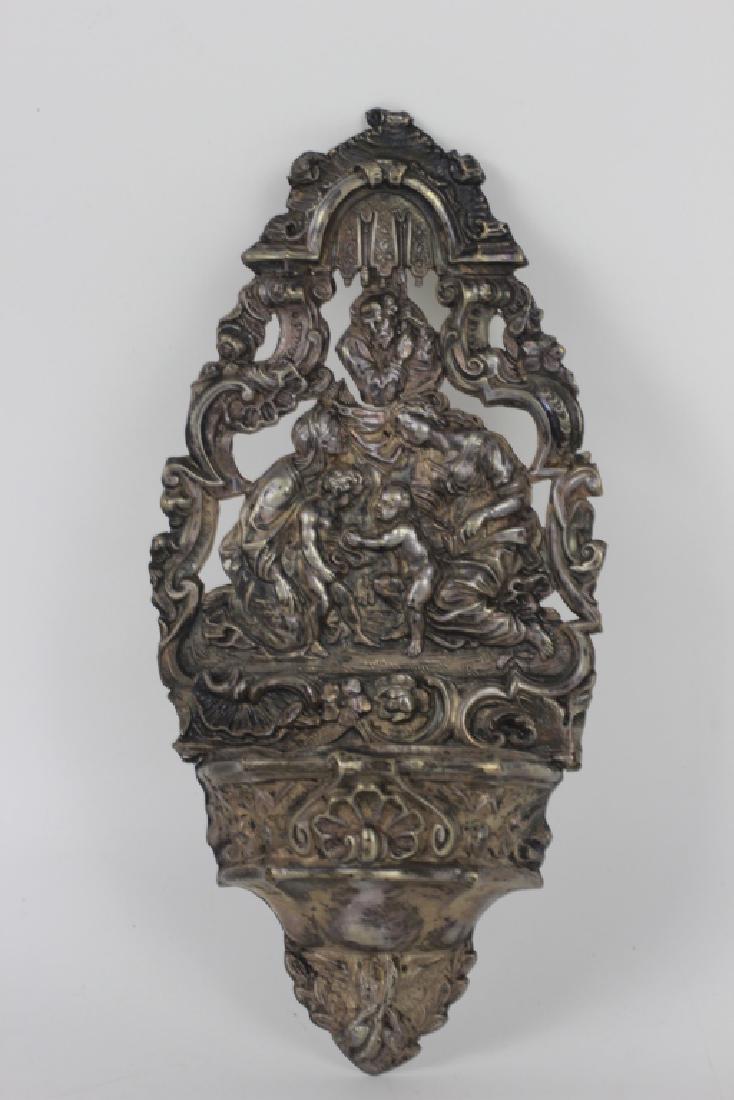 Continental Silver Holy Water Wall Hanging (1 of 5)