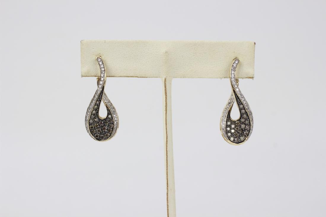 Pair of 14k Gold & Diamond Earrings (1 of 7)