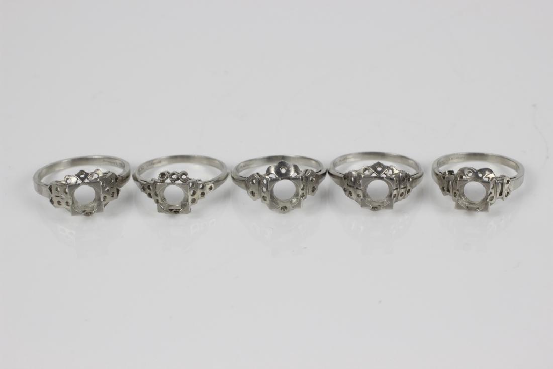 5 Platinum Ring Settings (1 of 3)