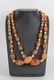 18k Gold & Amber Beaded Necklace - 2