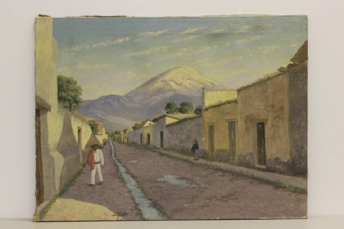 Rodolfo Morales, Mexican (1925-2001), Framed 1944: Armando Morales, Mexican (1927-2011) Oil on Canvas Signed & Dated 1944. Unframed. Dimensions- L-31" x W-23".