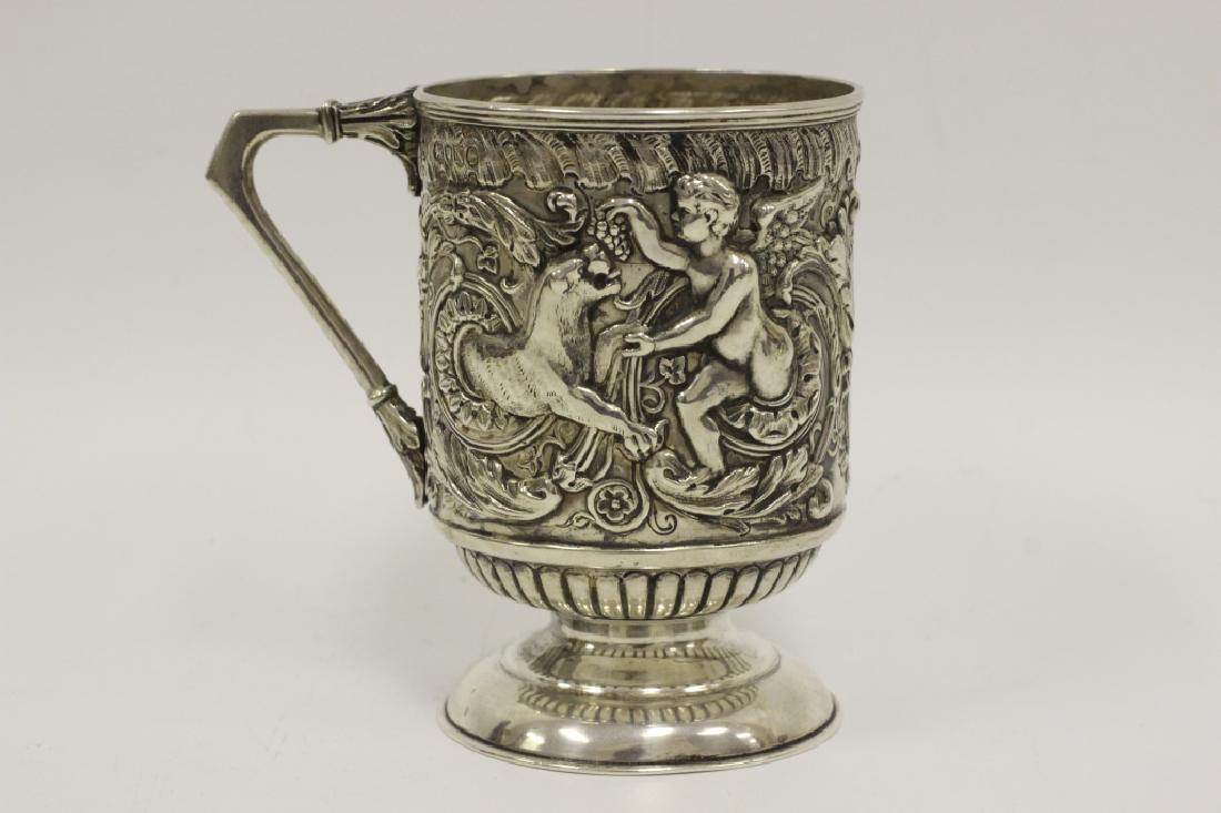 English Sterling Silver Allegorical Mug (1 of 5)