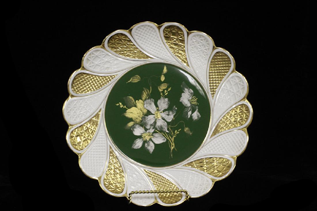 19thc Meissen Plate w/ Gilded Rim (1 of 7)