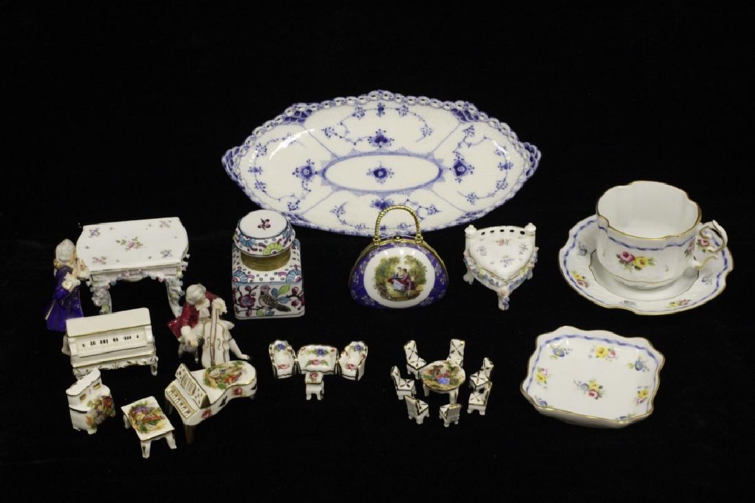 Large Lot of Porcelain Including Czech Inkwell (1 of 8)