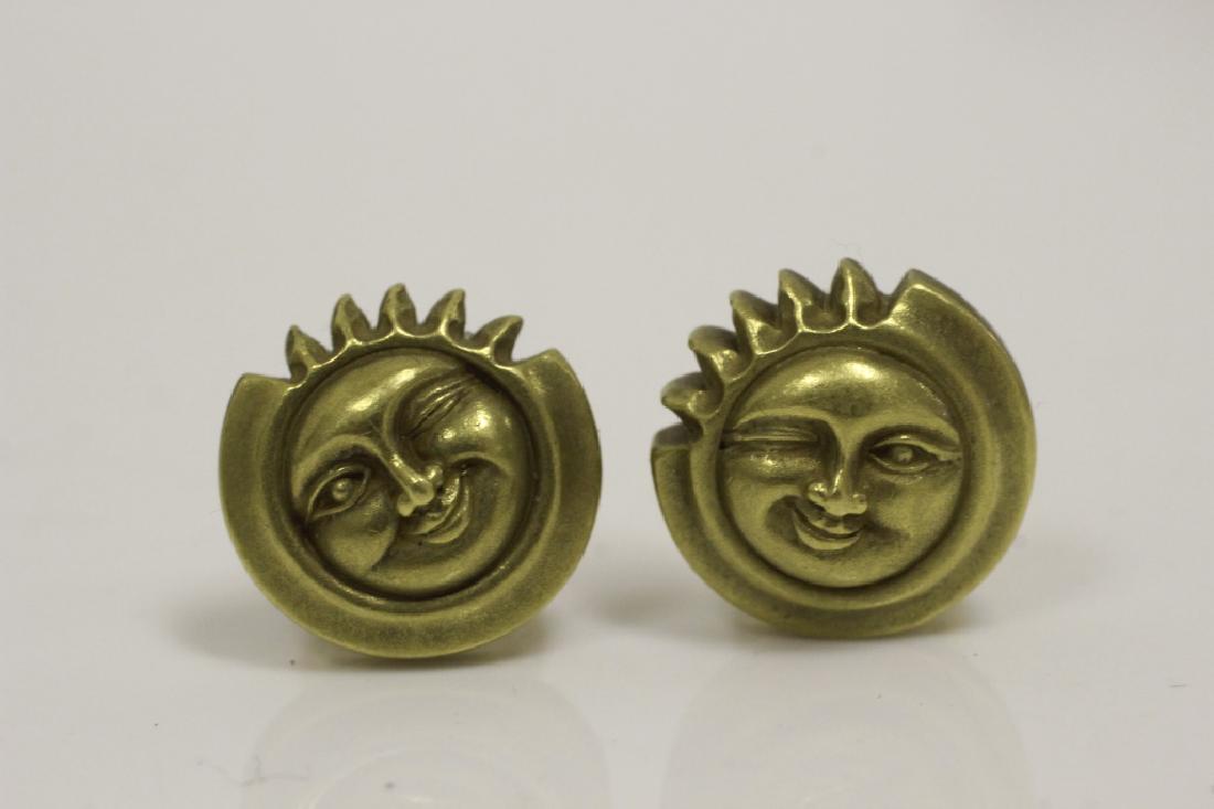 Robert Lee Morris Sun Earrings in Original Bag: Robert Lee Morris Sun Earrings in Original Bag.