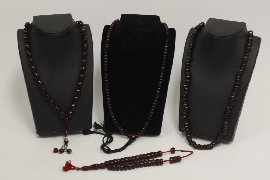 Lot of 4 Worry Beads Possibly Amber (1 of 5)