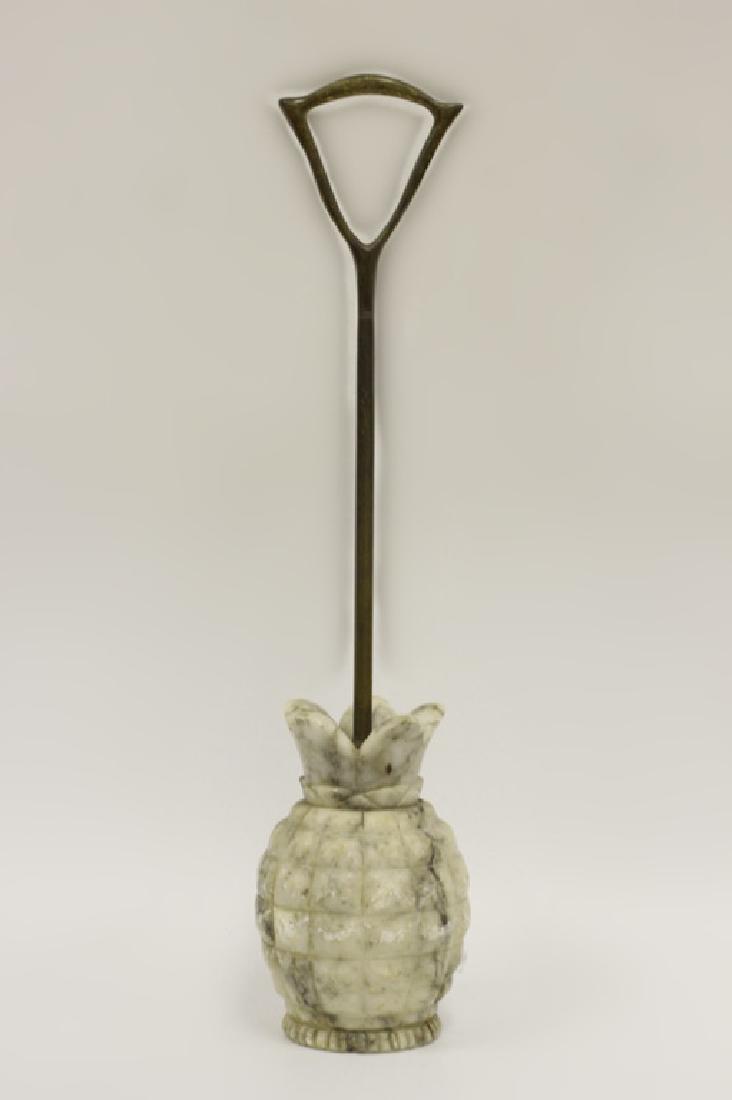 Bronze & Alabaster Pineapple Sculpture (1 of 4)