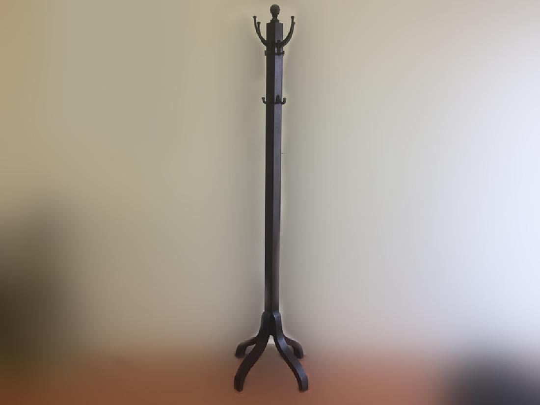 Antique Arts & Crafts Wood Coat Rack (1 of 6)