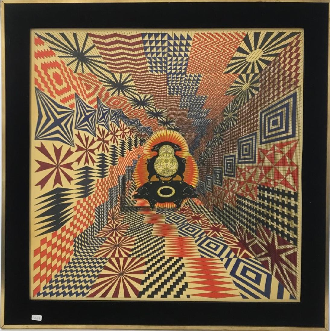 Pedro Friedeberg Mexican (Born 1936) Acrylic & Ink (1 of 9)