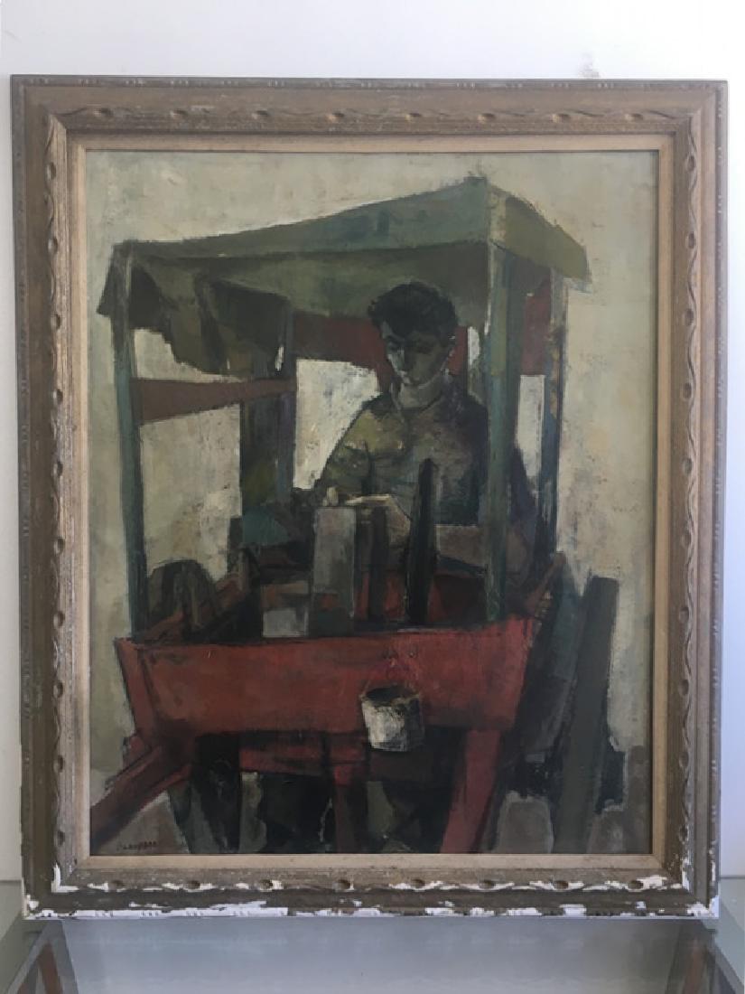 O/C, Titled "Le Remouleur", Signed, Not legible (1 of 6)