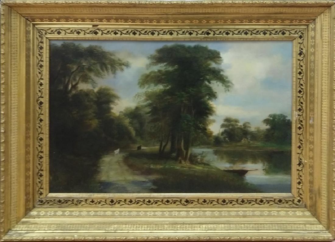 19thC O/C of Landscape w/ Cows (1 of 5)