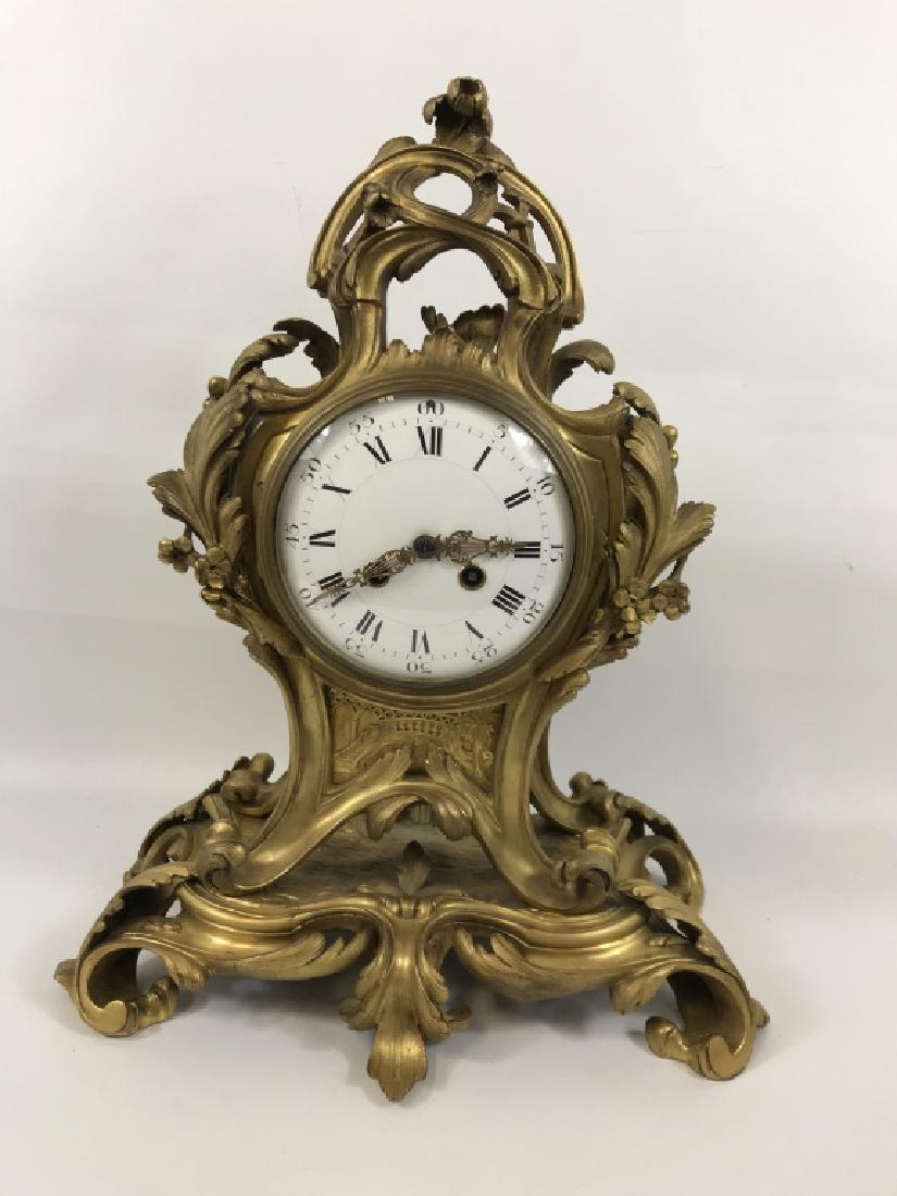 Tiffany & Co. Large Art Nouveau Bronze Table Clock (1 of 12)