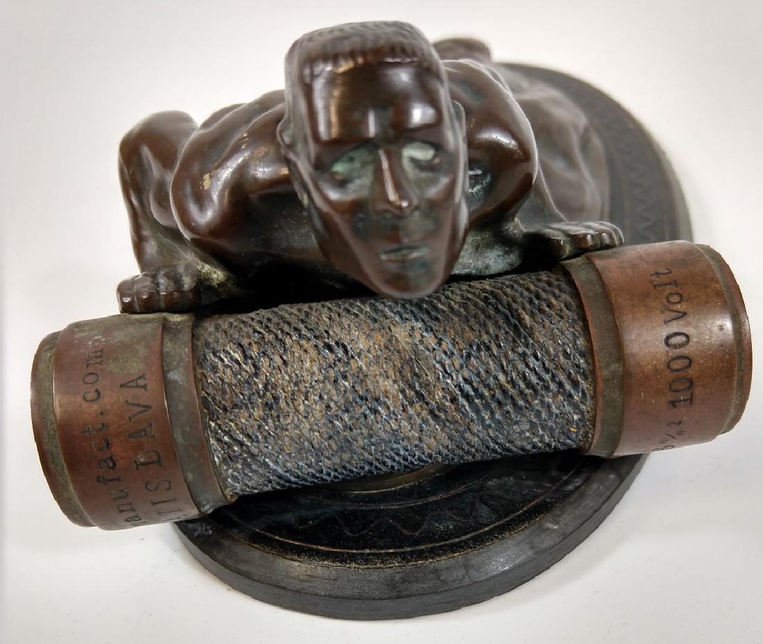 Mihaly Biro, Hungarian (1886-1948) Bronze Figure: Mihaly Biro, Hungarian (1886-1948) Bronze Figure. Dimensions- H-3" x L-8.5" x W-4.5".